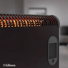 Calefactor Electrico Convector Liliana Duowarm Fan Cfm19 Negro