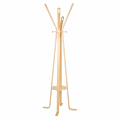 Perchero De Pie Nordico De Madera Natural Tio Musa Color Marrón Claro