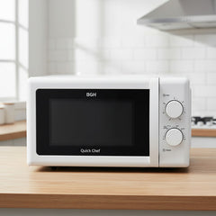 Microondas Mecánico Bgh Quick Chef B120m20i 20l 6 Nivel 700w
