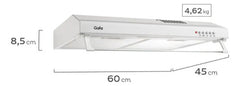 Extractor Purificador De Aire Gafa Ajsr24m5arw Blanco 60cm