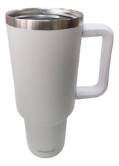 Vaso Térmico Acero Inox Vivendi Blanco De 1200 Ml C/sorbete Lisa