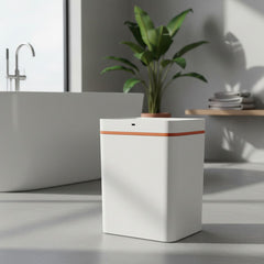 Cesto De Basura De 15l Con Sensor Inteligente Vivendi 51303 Blanco