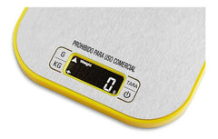 Balanza De Cocina Digital Yelmo Bl-7001 Peso Máximo 3kg Amarillo/gris