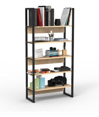 Biblioteca Estanteria Delos Dst21rnn Roble Nebraska Natural Color Roble Natural