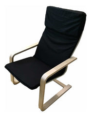 Sillon Poltrona Paris Negra Diseño Para Interiores Lavable Negro Lineal