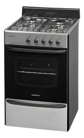 Cocina A Gas Longvie 12231x 56cm Inox Cajón Parrilla Acero Inoxidable
