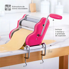 Máquina De Pasta Pastalinda Clásica 200 Acero Inoxidable Fucsia