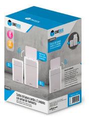 Cestos Basura Kit Onebox Obs1611 Balde Extraible 11l/16l Css Blanco