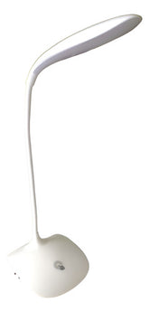 Lampara Escritorio Flexible Luz Led Control Tactil Usb Cts Blanco Blanco