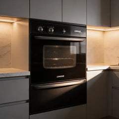 Horno A Gas De Empotrar Longvie H14600g Con Cajón Parrilla Negro