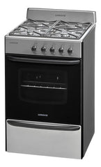 Cocina A Gas Longvie 13231xf 56cm Inox Cajón Parrilla Acero Inoxidable