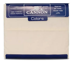 Juego De Sábanas Cannon 2 Plazas 1/2 Beige 200h 100% Algodón