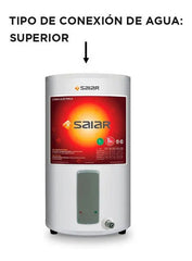 Termotanque Eléctrico Saiar 55 Litros Conexión Superior Protección Anticorrosiva Blanco