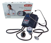 Tensiómetro Aneroide San-up Con Estetoscopio Y Estuche Azul