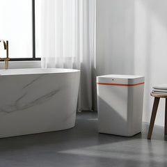 Cesto De Basura De 15l Con Sensor Inteligente Vivendi 51303 Blanco