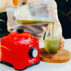 Licuadora Powermix Plus 2 Litros Roja Color Rojo Moulinex