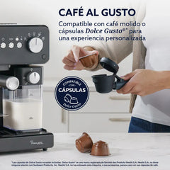 Cafetera Automática Oster Bvstem6604bk Espresso 15 Bares Negro