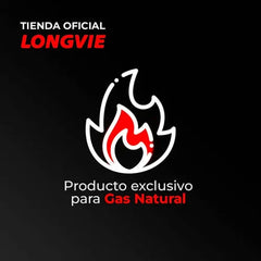 Calefón A Gas 16 L/min Digital Tiro Forzado Longvie Cf16g-n Gris Oscuro Gn