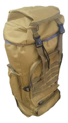 Mochila Para Camping Trekking Outdoor Tm Camel Marron De 75l Color Marrón Claro Diseño De La Tela Liso