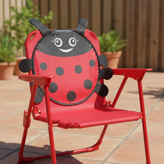Silla Reposera Infantil Niños 1 Posicion Vaquita San Antonio Rojo