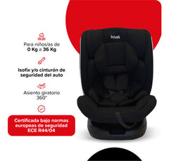 Butaca Para Bebe Bebesit 9030-bn Negro Grupo 0-1-2-3 Negro