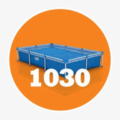 Pileta Estructural De Lona Piscina Pelopincho 1030 De 1500l Azul