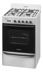 Cocina A Gas Longvie 12331b 56cm Blanca Cajón Parrilla Color Blanco Tipo De Conexión Multigas