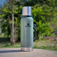Termo Stanley Classic Legendary Bottle 1.0 Qt Acero Inoxidable 0.95 Lts Verde Resistente Hammertone Green