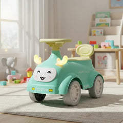 Pata Pata Mobi Bebesit Rod-130a Con Luces Musica Y Baul Verde