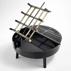 Parrilla Tromen Duomo 800 Enlozada Desmontable C/asador Cruz Negro