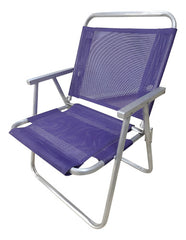 Reposera De 1 Posición Playa Aluminio Botafogo Violeta H130k Violeta