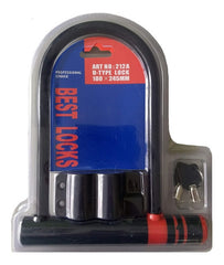 Linga Candado Traba Seguridad U Bicicletas Motos Best Locks Negro