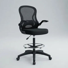 Silla Alta Onebox Ob-sm1 Para Mostrador Apoya Pies Cromado Negro