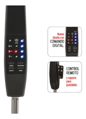 Ventilador De Pie Digital 20 Liliana Vp20r Con Control Remoto 3 Velocidades