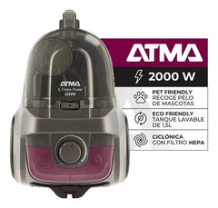 Aspiradora Ciclonica Atma 2000w X-treme Power As9021n Gris