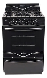 Cocina Florencia Recta 5517f A Gas Con Puerta Con Visor Color Negro