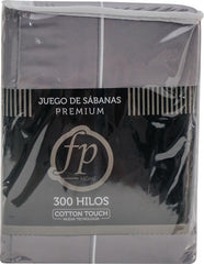Juego De Sabanas Premium Queen Size Gris Fp Home