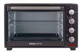 Horno Eléctrico Kanji He4000 Termostato 40l Convección Grill Negro