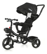 Triciclo 360° Joy 3 Con Luz Y Barra De Empuje Negro Bebesit Negro