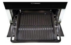Cocina Multigas Ormay Inox Gris 4 Hornallas Easy To Clean