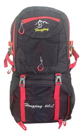 Mochila Para Camping Trekking Outdoor Tm Negra De 60lts - Negro - Liso