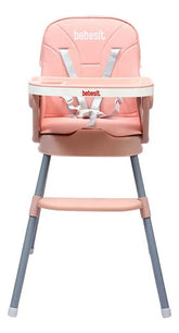 Silla De Comer Bebesit 6230-b Rosa Convertible Booster Plegable