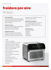 Freidora Por Aire Ultracomb Fr8620 11.8l Digital 1700w Plateado