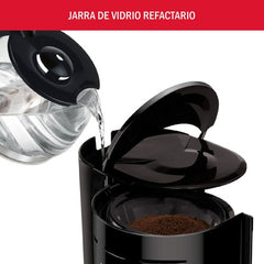 Cafetera De Filtro Moulinex Café City 600ml Color Negro Fg320558