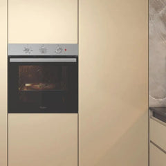 Horno Empotrable Eléctrico Whirlpool Wob71as Inox 71l Gris