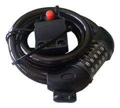 Linga Candado Seguridad Bici Y Moto Acero 12mm 5 Numeros Negro