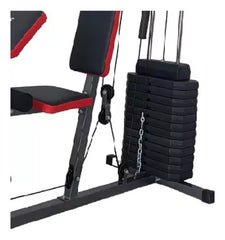 Multigimnasio Multigym Randers Arg63142x Musculacion 70kg Cs Gris Negro