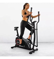 Bicicleta Eliptica Con Asiento Tm 61505 Negro Acero Abs Ct