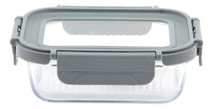 Taper Contenedor De Vidrio Tapa Hermetica Carol De 370ml Gris