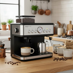 Cafetera Espresso Barista Kanji Kjh- Cfe1000sl 20 Bares Inox Acero